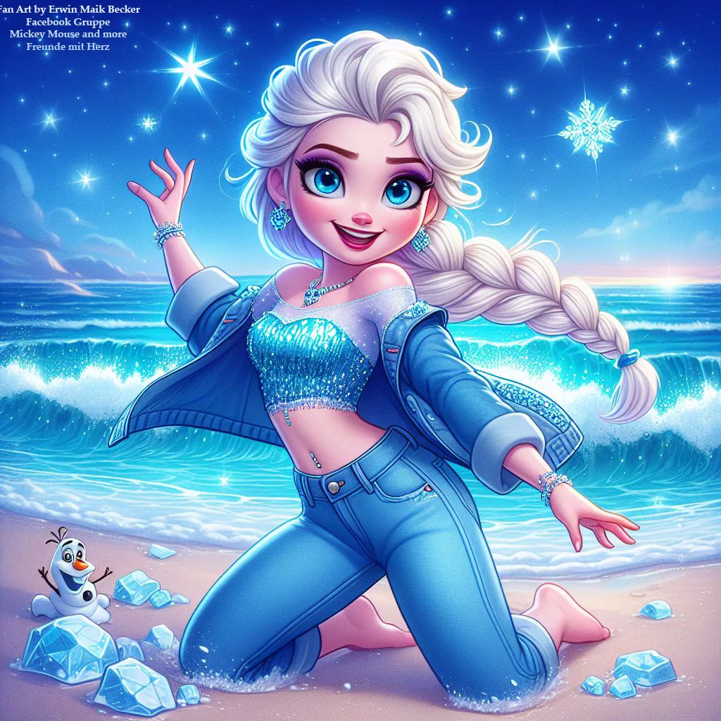 Wundervolle Elsa am Nordmeer Elsa Die Eiskönigin